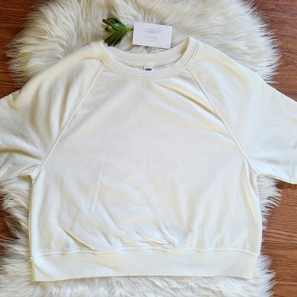 Old Navy Oversized ShortSleeve Sweatshirt Women's Size Medium